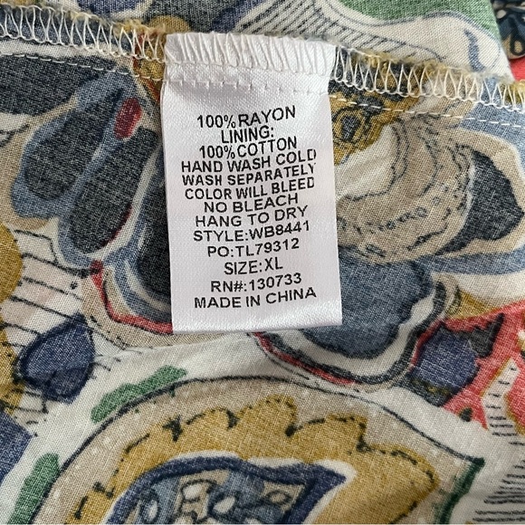 Umgee Colorful Abstract Patterned Maxi-Dress - Picture 7 of 8